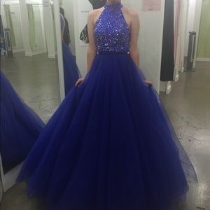 Sherri Hill Style 11316 Blue Ballgown